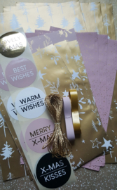 Set - Kerst - Pink & Gold - 22-delig