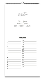 Verjaardagskalender - Taart & Chocola