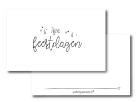 Minikaartje - Kerst - Fijne feestdagen
