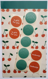 Stickers - a gift for you - rust - per 10 stuks