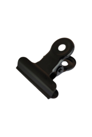 Klem - Bulldog small - 30mm - zwart - per stuk