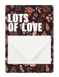 Geldkaart incl. envelop - Lots of love ♥