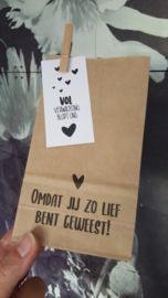 Label - Sint - Vol verwachting klopt ons hart