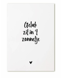 Kaart - Geluk zit in het zonnetje