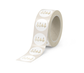 Stickers - Kerst - (Kerst) Boompjes parade - per 10 stuks