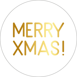 Stickers - Kerst - MERRY XMAS! - per 10 stuks