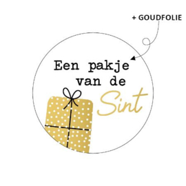 Stickers - Sint - Een pakje van de Sint - per 10 stuks
