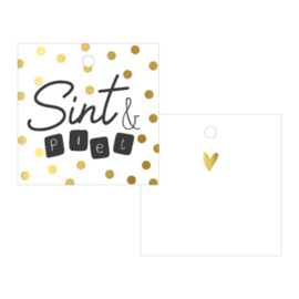Label - Sint - Sint & Piet - dots - vierkant