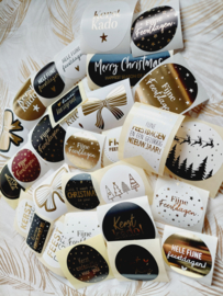 Stickers - Kerst - set van 30 stuks