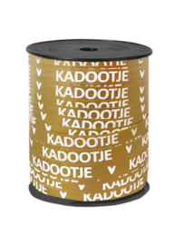 Lint - paperlook - KADOOTJE - goud - 10mm - 3m