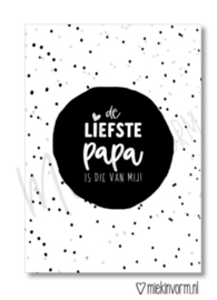 Kaart - De liefste papa is die van mij!