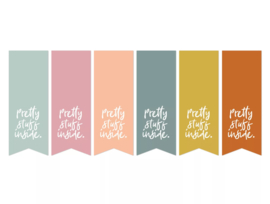 Stickers - vaantje - pretty stuff inside. - per 10 stuks