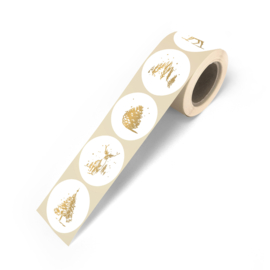 Stickers - Kerst - Signature Christmas illustraties - per 10 stuks