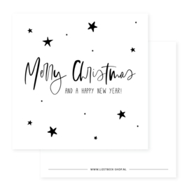 Minikaartje - Kerst - Merry Christmas and a happy new year!