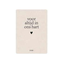 Kaart & Envelop - Voor altijd in ons hart