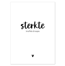 Kaart - sterkte knuffels & kusjes