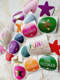 Stickers - Kerst - Funky - set van 20 stuks