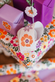 Stickers - Zomerbloemen - assorti - per 10 stuks