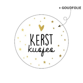 Stickers - Kerst - Kerstkusjes - per 10 stuks