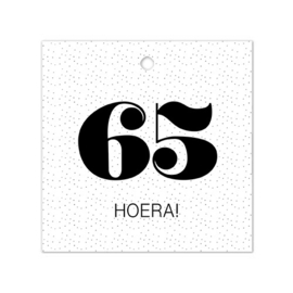 Cadeaulabel - 65 Hoera!