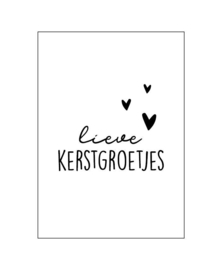 Kaart - Lieve Kerstgroetjes