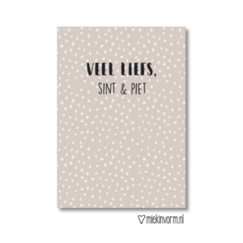 Kaart - Sint - Veel liefs, Sint & Piet