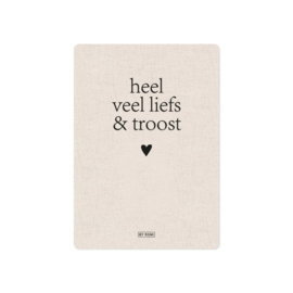 Kaart & Envelop - Heel veel liefs & troost