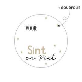 Stickers - Sint - VOOR:             Sint en Piet - per 10 stuks