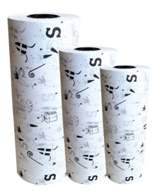 Tissue paper / Vloeipapier - Sint - Wortel van Ozosnel - op rol - 20cm / 2m