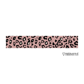 Washi / masking tape - Panter - donkerroze