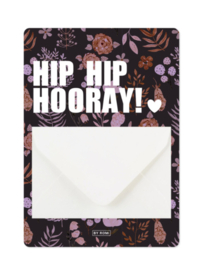 Geldkaart incl. envelop - Hip Hip Hooray! ♥