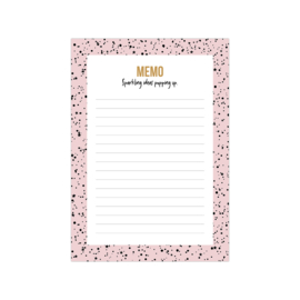 Notitieblokje - MEMO - Sparkling - A6