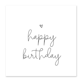 Minikaartje - happy birthday 🤍