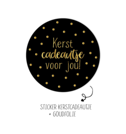 Stickers - Kerst - Kerstcadeautje voor jou! - per 10 stuks