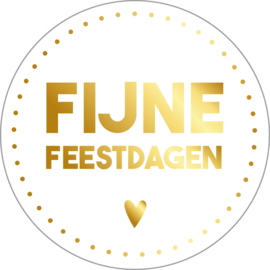 Stickers - Kerst - Fijne feestdagen - per 10 stuks