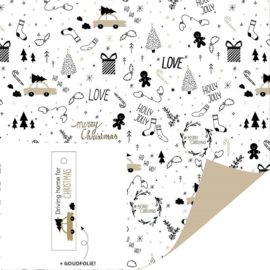 Stickers - Sint / Kerst - peperkoekmannetje - per 10 stuks