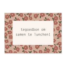 Tegoedbon - Lunchen!