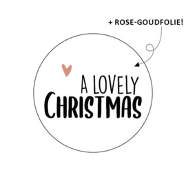 Stickers - Kerst - A lovely Christmas - per 10 stuks