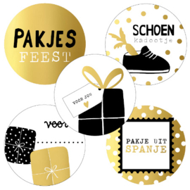 Stickers - Sint - Pakjesfeest - assorti - per 10 stuks