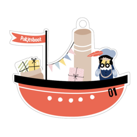 Label - Sint - Pakjesboot