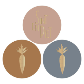 Stickers - Sint - Multi Wortel - per 6 stuks
