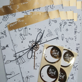 Stickers - Sint - Cadeausticker - per 10 stuks