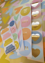 Stickerset - HAPPY MIX - 21 stuks