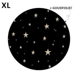 Stickers - Little stars - XL - zwart - per 5 stuks