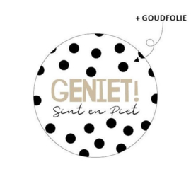 Stickers - Sint - GENIET! Sint en Piet - per 10 stuks