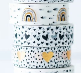 Masking tape - Hearts Gold