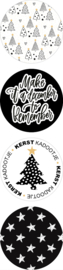 Stickers - Kerst - assorti - Kerstkadootje - per 10 stuks