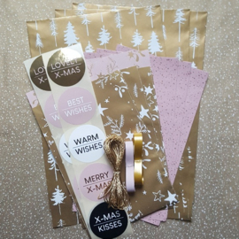 Set - Kerst - Pink & Gold - 22-delig
