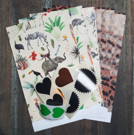 Stickers - Hartjes - GROEN - per 10 stuks