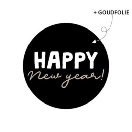 Stickers - Kerst - Happy New Year! - per 10 stuks